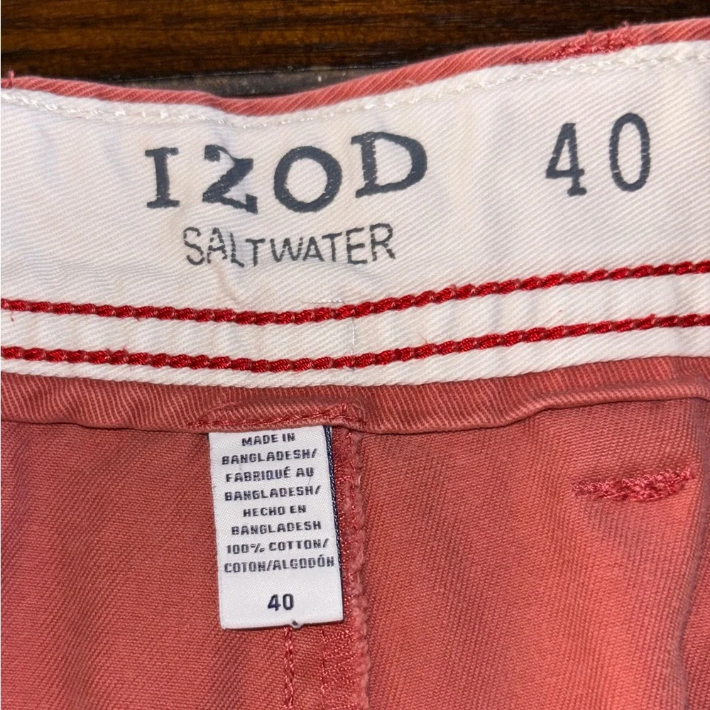 Izod Salmon Casual Shorts - Picture 3 of 6